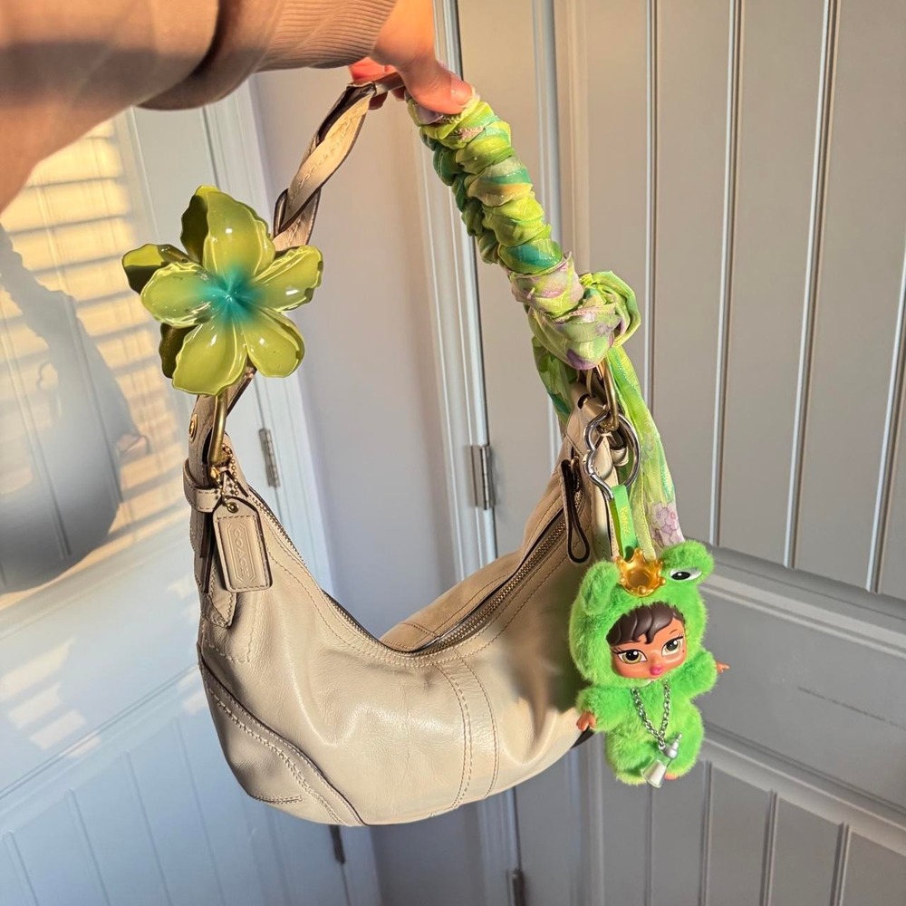 Coach Soho Cresent Leather Hobo Shoulder Bag